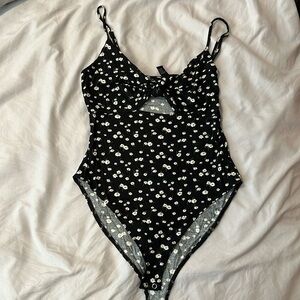 Forever21 floral bodysuit